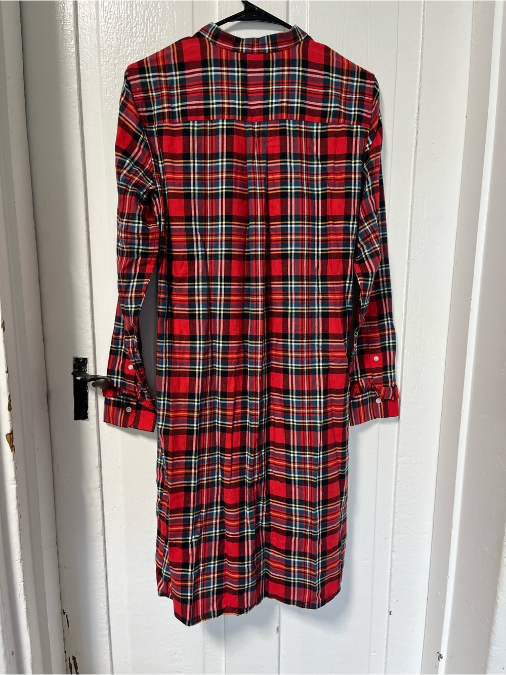 NWT Brooks Brothers 100% Cotton Red Plaid Shirt Dress-no belt - Picture 2 of 7